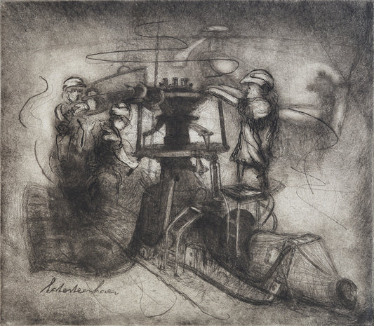 The rotor head of a Super Puma II