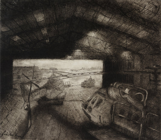 Leaving the East Hangar